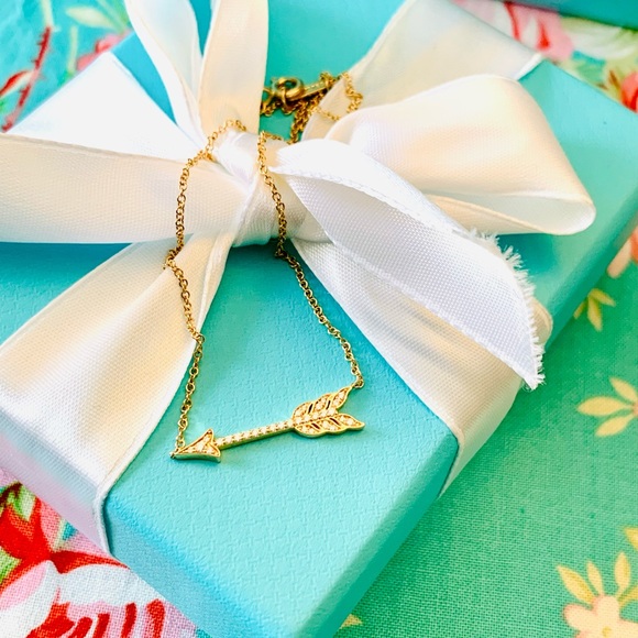 ♥️❌❌SOLD ❌❌Authentic Tiffany 18k Yellow Gold Diamond Arrow ♥️ - Picture 8 of 13